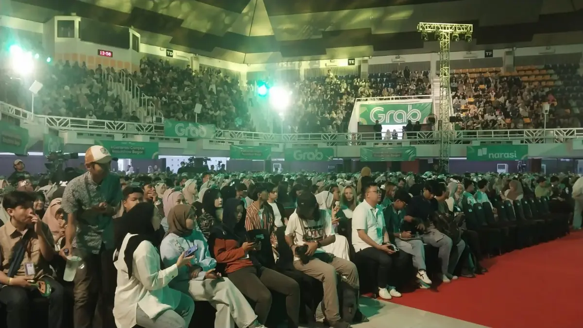 Mahasiswa IPB saat hadir pada acara Passion in Action di Gedung Graha Widya Wisuda. Foto: Regi