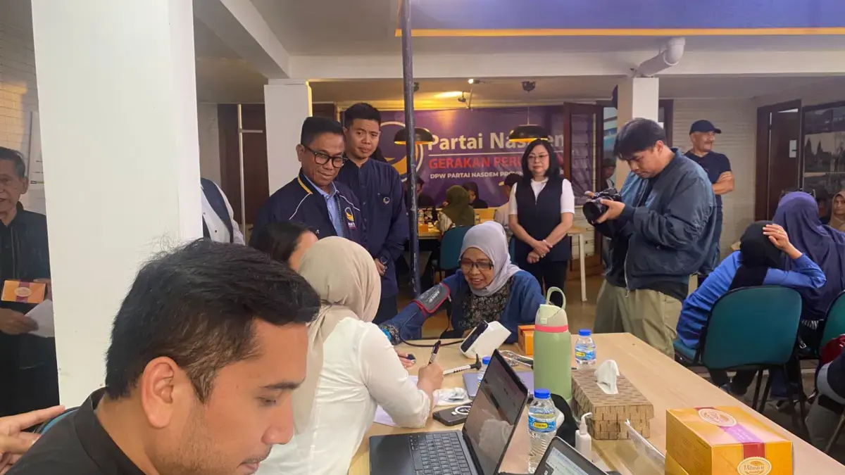 DPW Partai NasDem Jabar Gelar Cek Kesehatan Gratis Jelang Puncak HUT ke-14 DPW Partai NasDem Jabar Gelar Cek Kesehatan Gratis Jelang Puncak HUT ke-14