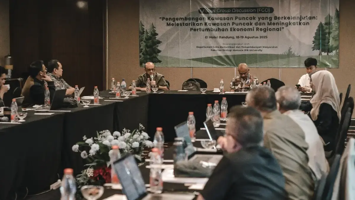 IPB Gelar FGD Bahas Tata Kelola Kawasan Puncak, Dorong Sinergi Ekologi dan Ekonom