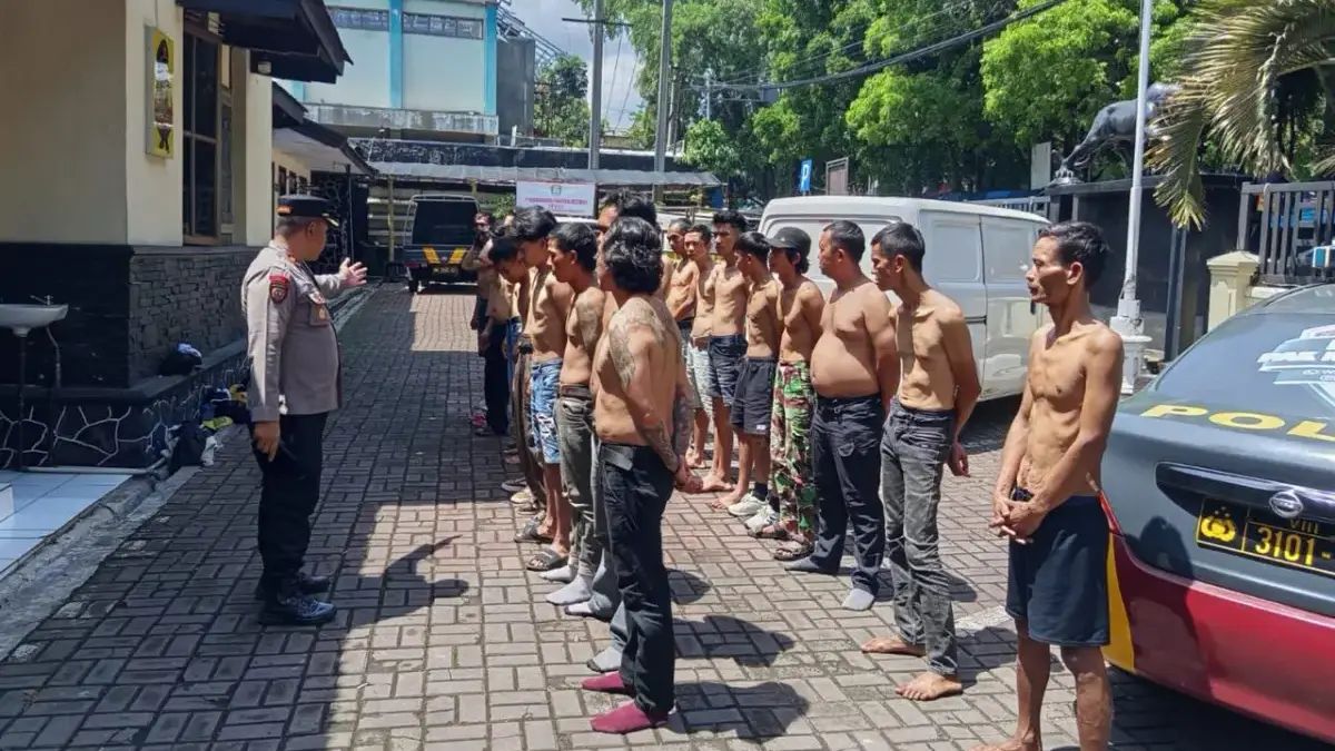 18 Pria Terjaring Operasi Premanisme di Soreang, Tes Urine Positif Obat Keras Tertentu