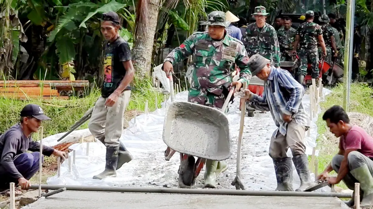 TNI Manunggal Membangun Desa Reguler Ke-126 Kodim Ciamis Masuki Babak Akhir