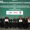 Penandatanganan Memorandum of Understanding (MoU) antara PT Telekomunikasi Indonesia International (Telin), Sa