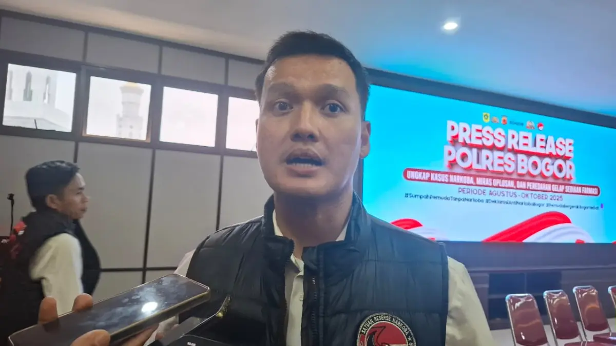 Polres Bogor Temukan Pohon Ganja di Rumah Warga Cigudeg