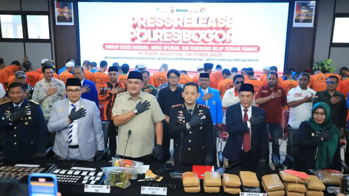 Ungkap 114 Kasus Narkoba dalam Tiga Bulan, Ketua DPRD Kabupaten Bogor Apresiasi Kinerja Polres