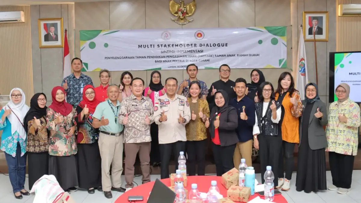 Wali Kota Cimahi, Ngatiyana saat Dialog Penyelanggaraan Daycare di Cimahi (mong)