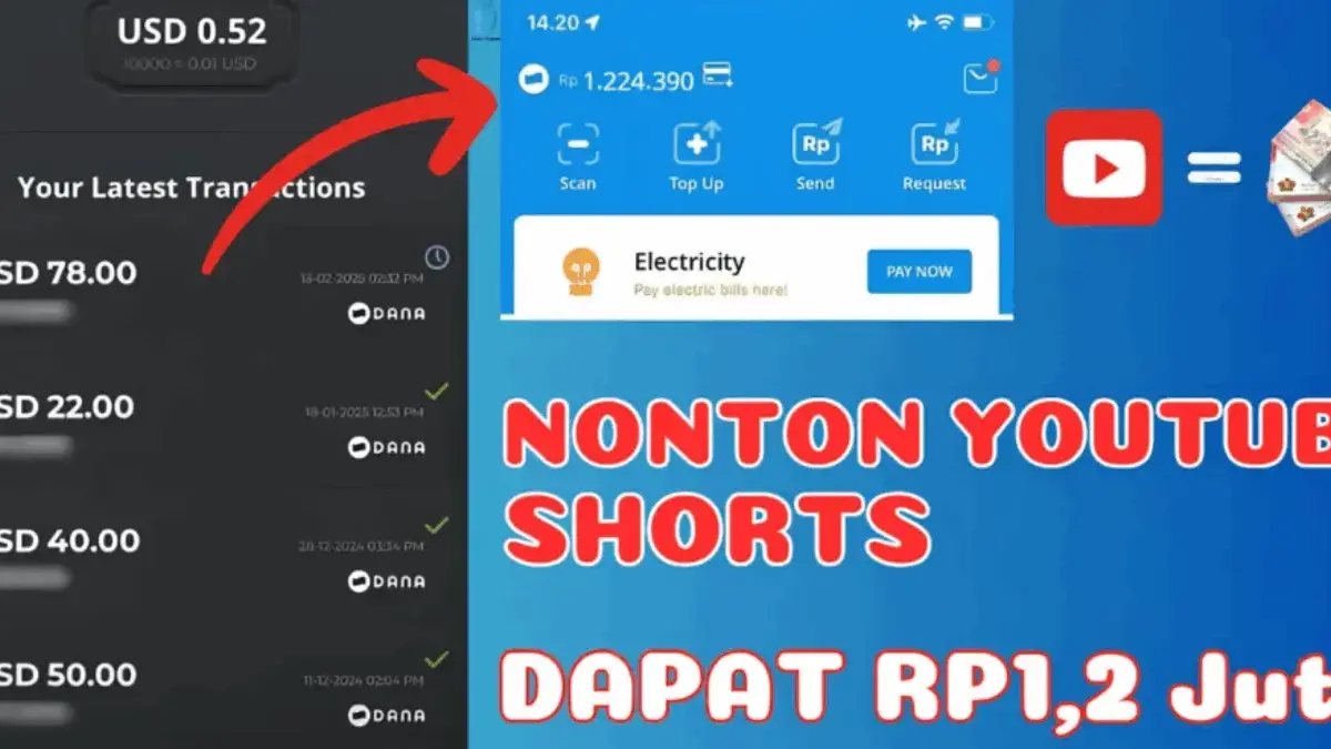 Aplikasi Penghasil Uang Resmi Play Store 2025 Hasilkan Saldo Ewallet Sampai dengan Rp1,2 Juta Aplikasi penghasil uang terbaru 2025 bernama Givvy kini viral di Play Store. Cukup tonton YouTube Shorts, peng