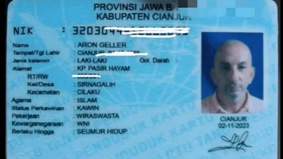 Heboh! Warga Israel Punya KTP Indonesia Berdomisili Cianjur, Bupati Buka Suara