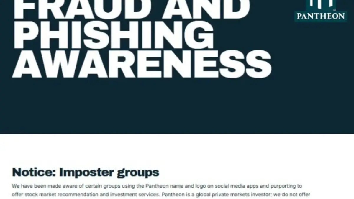 Aplikasi AMG Pantheon Terbukti Penipuan, Investasi Pantheon Ventures Asli Buka Suara Klarifikasi dari Pantheon Venture terkait penipuan yang salah satunya diduga dilakukan aplikasi AMG Pantheon y