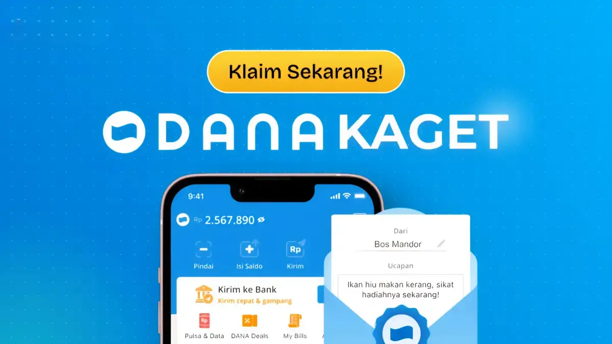 Saldo DANA Kaget Hadir Siang Ini, Klaim Hingga Rp275.000 Tanpa Undian! Saldo DANA Kaget Hadir Siang Ini, Klaim Hingga Rp275.000 Tanpa Undian!