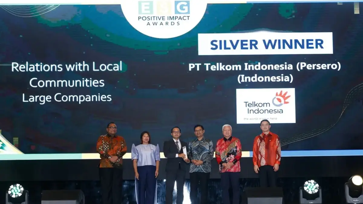 Dari Indonesia ke Panggung Internasional: Telkom Raih Penghargaan Asia ESG Positive Impact 2025