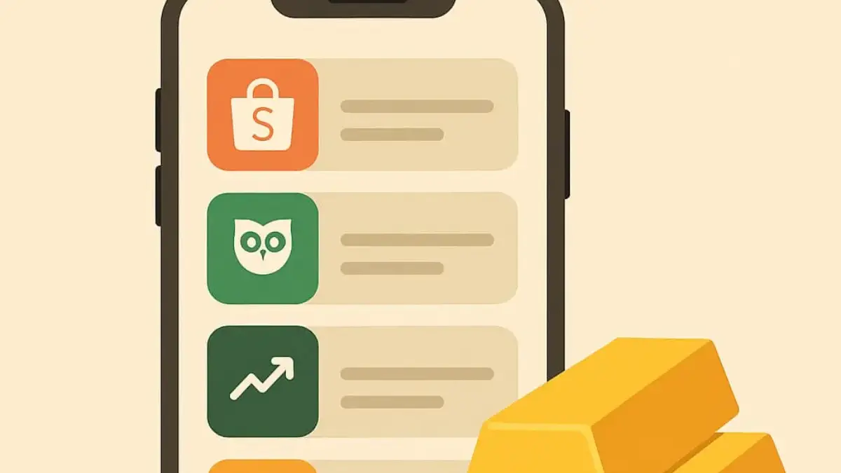 5 Aplikasi Penghasil Uang dari Investasi Emas yang Lagi Hits 2025: Untung Banyak, Modal Ringan!