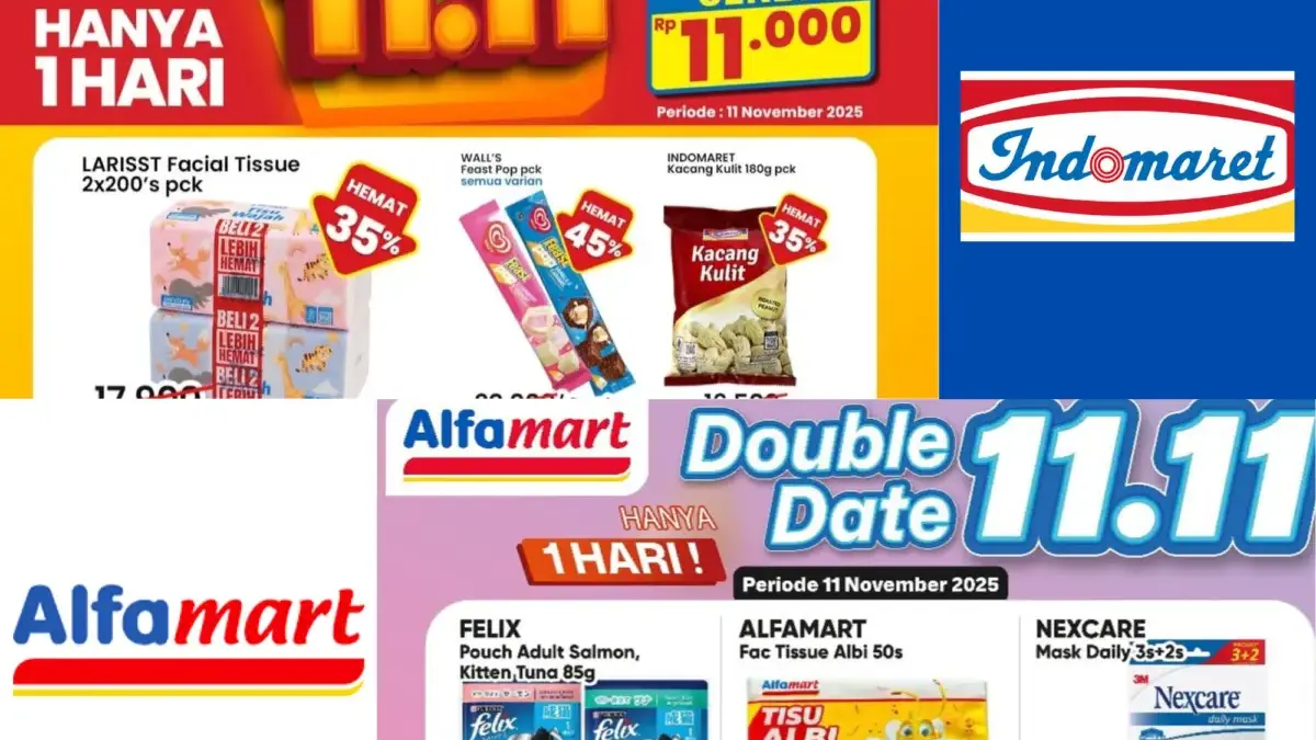 Promo 11.11 di Alfamart dan Indomaret.