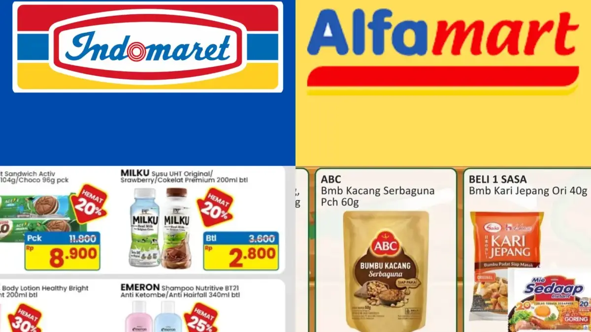 Promo Alfamart dan Indomaret Hari Ini November 2025 Terbaru: Kebutuhan Dapur Mulai 4000an, Susu dari 2000an Promo Indomaret dan Alfamart.