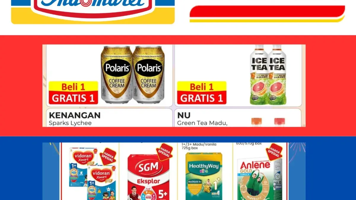 Promo JSM Alfamart dan Indomaret Hari Ini: Banyak Serba Gratis! Beli Susu Free Minyak Goreng Promo JSM Indomaret dan Alfamart hari ini.