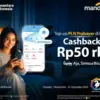 Cashback Rp50 ribu untuk Top Up PLN Prabayar di aplikasi Livin\'by Mandiri