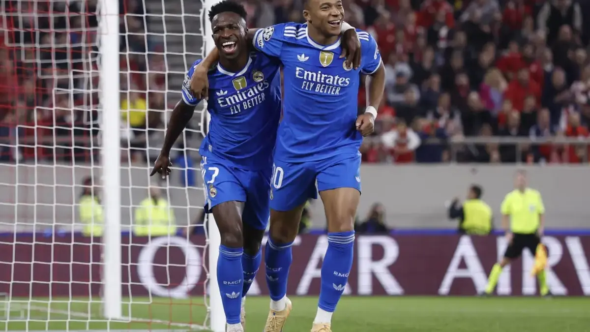 Mbappé Borong Empat Gol, Real Madrid Taklukkan Olympiakos 4-3 Mbappé Borong Empat Gol, Real Madrid Taklukkan Olympiakos 4-3