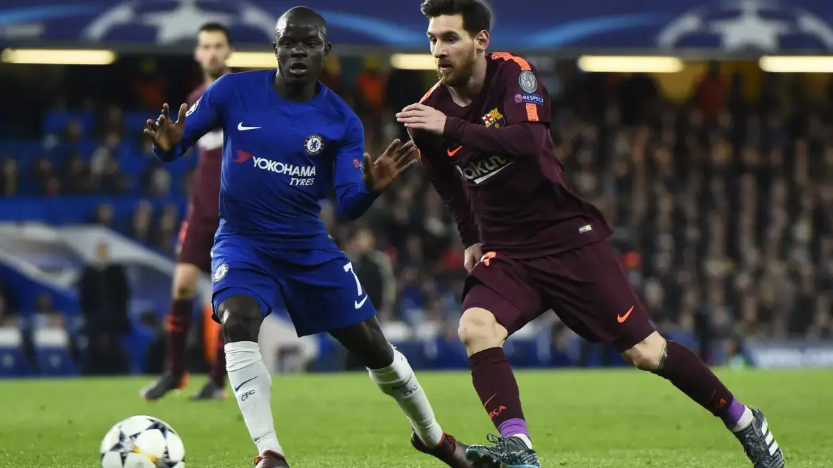Chelsea vs Barcelona di UCL 2017/2018.