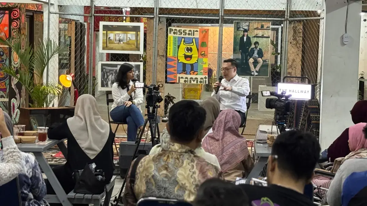 Proaktif “Belanja Masalah”, Kemenko PM Fasilitasi Solusi Bagi Pelaku Ekraf Bandung Dialog Bersama Deputi dengan pelaku ekonomi kreatif di The Hallway Space, Kota Bandung,