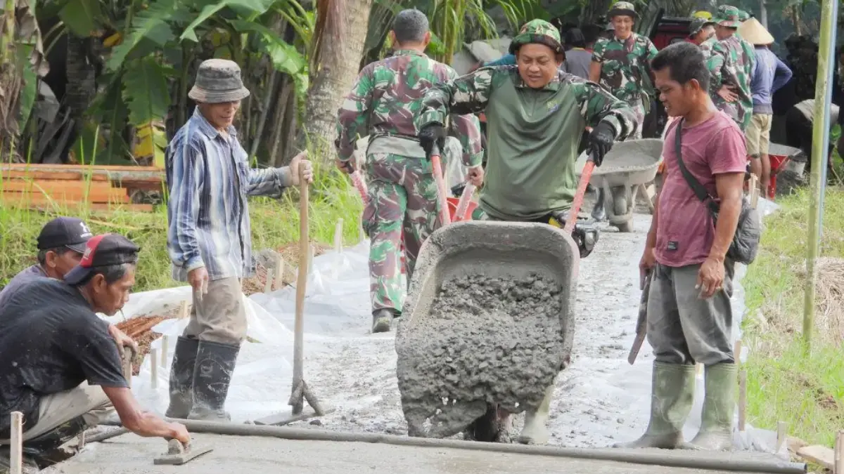TMMD Rajut Kemandirian dan Kebersamaan di Desa Sukamulya