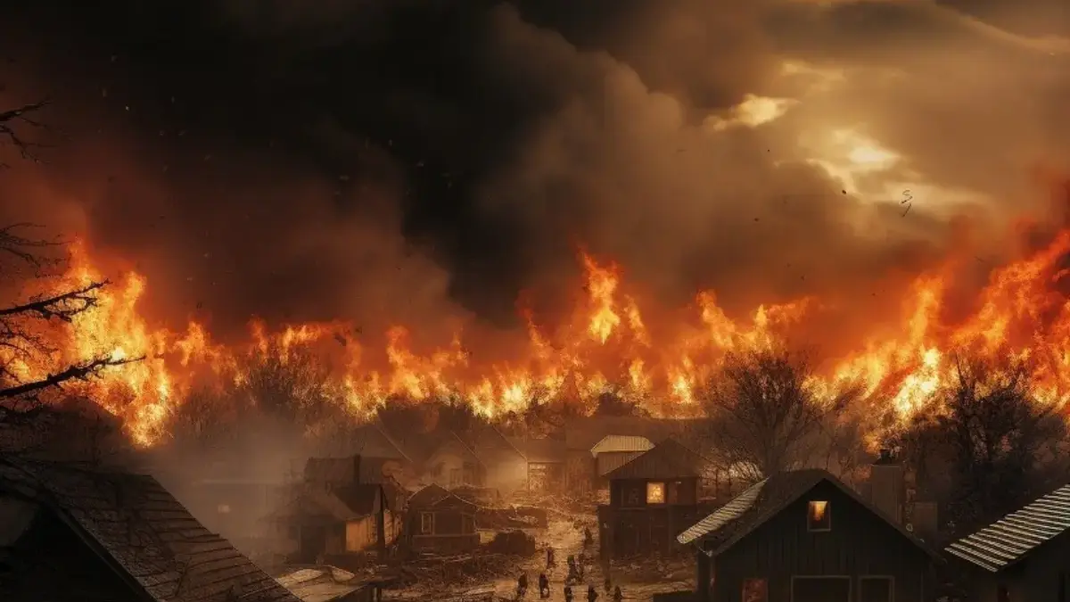 Kebakaran Besar di Oita Hanguskan 170 Bangunan, Ratusan Warga Mengungsi Kebakaran Besar di Oita Hanguskan 170 Bangunan, Ratusan Warga Mengungsi