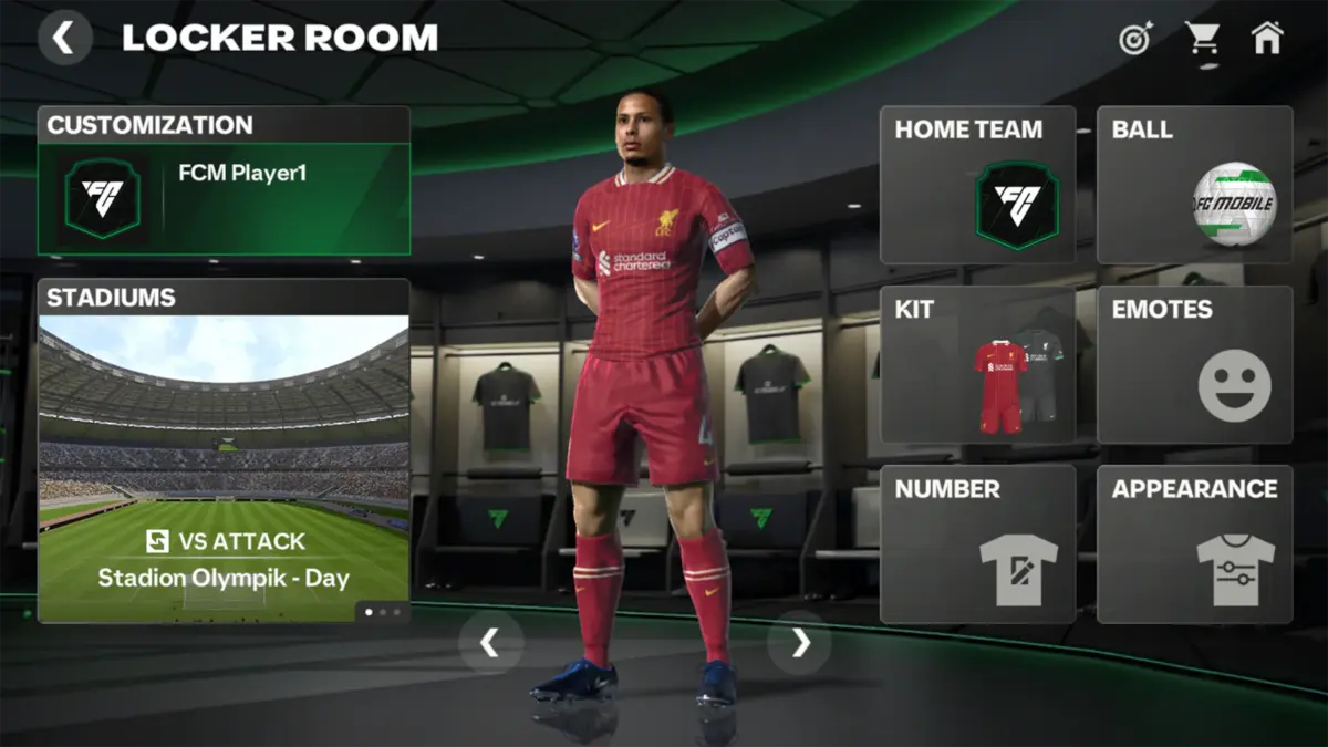 Kit Liverpool FC Mobile.