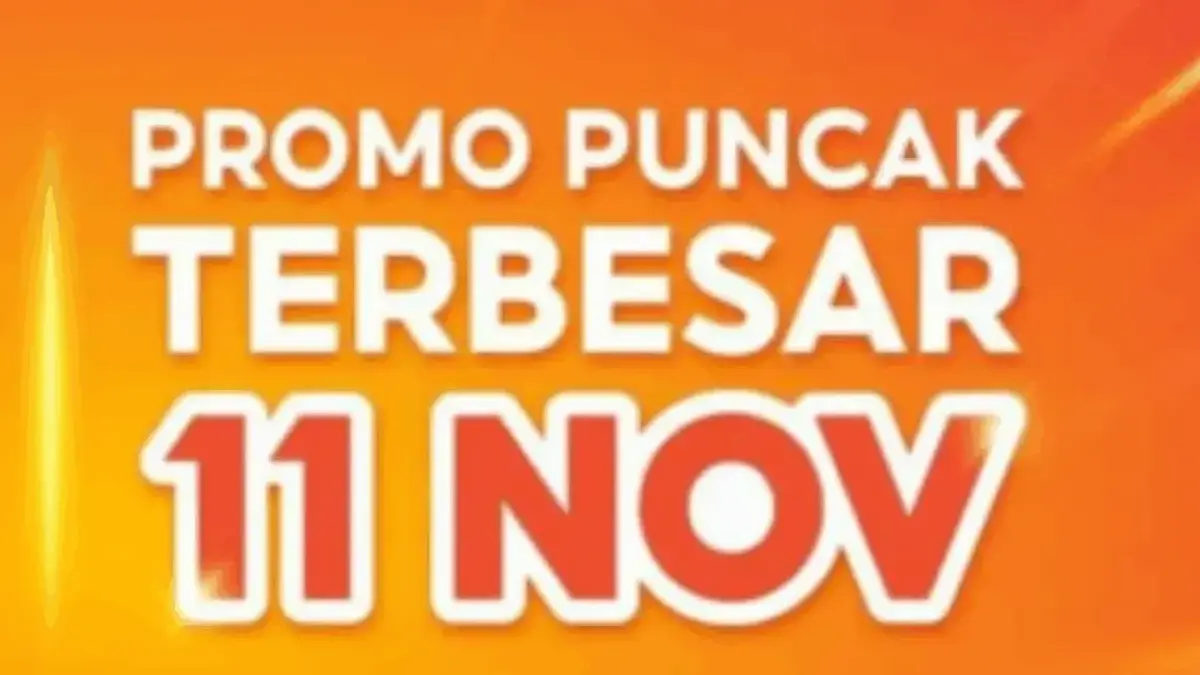 Kode Promo Puncak Shopee 11.11 2025: Diskon Hingga 99% Seharian, Motor & iPhone Gratis!