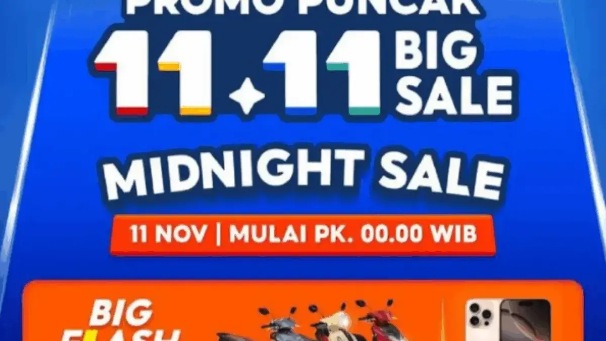 Daftar Kode Promo Shopee 11.11 Puncak Malam 2025 Ini, iPhone Cuma Rp11 Ribu! Daftar Kode Promo Shopee 11.11 Puncak Malam 2025 Ini, iPhone Cuma Rp11 Ribu!