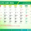 Kalender 2026 dari Kemenag RI.