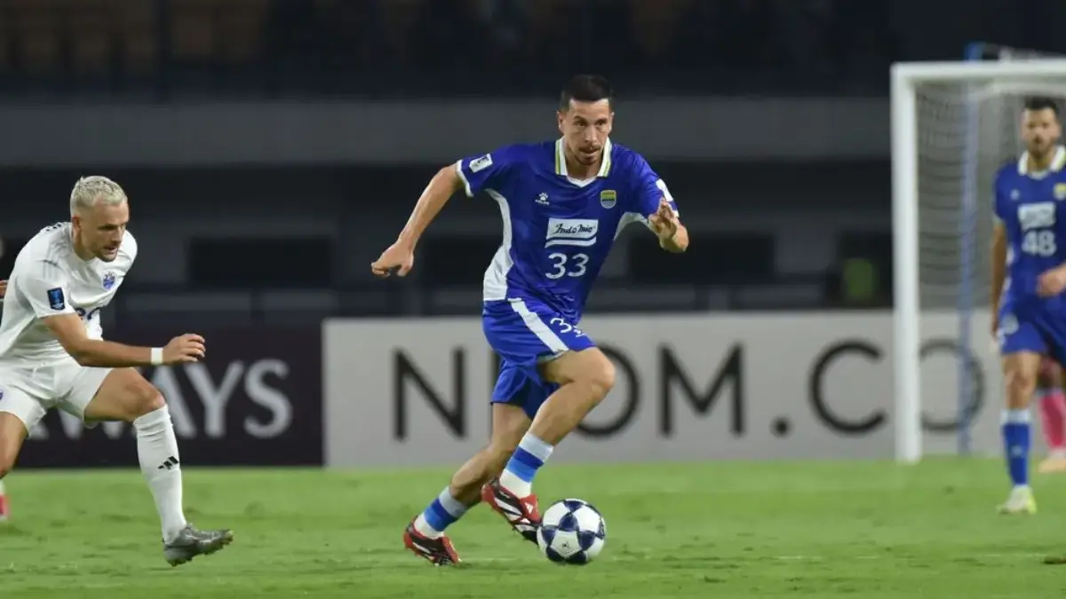 Thom Haye di laga Persib Bandung vs Lion City Sailors ACL Two.