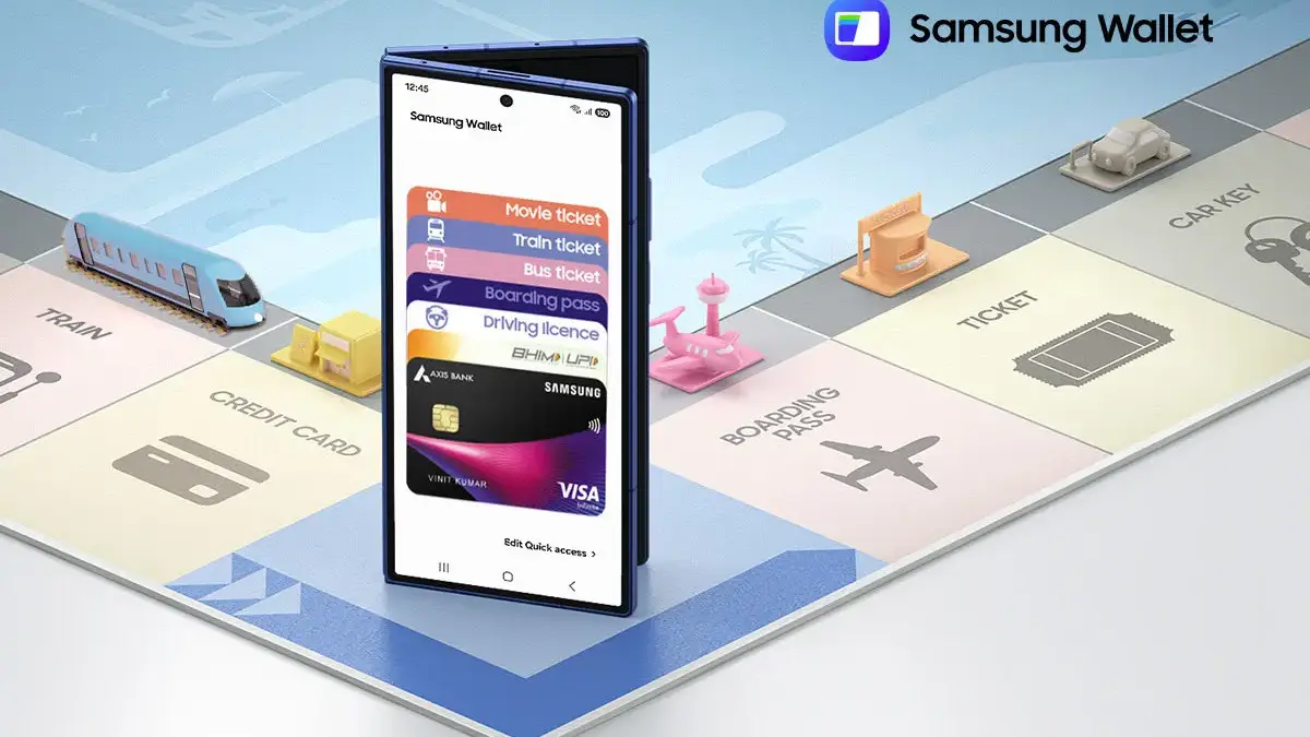 Aplikasi Samsung Wallet.