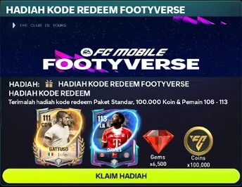 Kode Redeem FC Mobile 10 November 2025: Bonus Gems & Pack Premium Tanpa Top Up