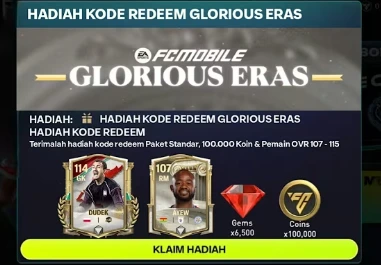 Kode Redeem FC Mobile 24 November 2025: Dapatkan Gems, Rank Up & Pemain OVR Tinggi Kode Redeem FC Mobile 24 November 2025: Dapatkan Gems, Rank Up & Pemain OVR Tinggi
