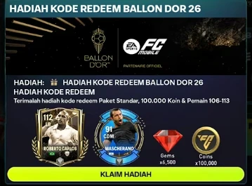 Deretan Kode Redeem FC Mobile 27 November 2025, Bisa Dapat Pemain Glorious Eras