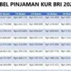 Simulasi Angsuran KUR BRI 2025 untuk UMKM Bulan November Pinjaman Rp45 Juta Beserta Cara Ajukan Online Mudah!