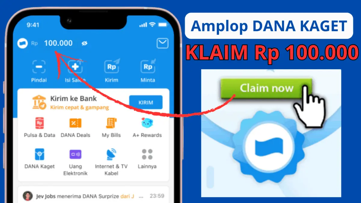 Tap-Tap Cuan! Cara Kamu Dapat Saldo DANA Gratis 2025 Rp100 Ribu dari Link DANA Kaget Ini