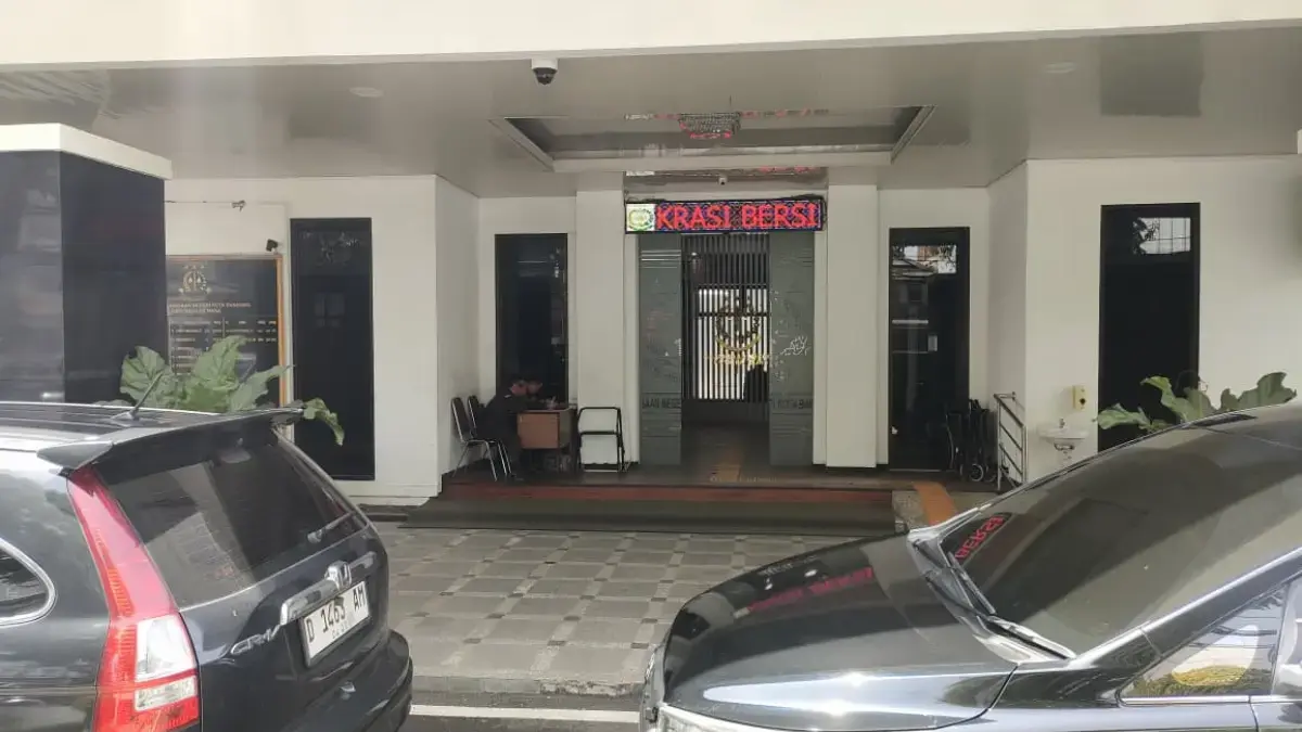 Suasana kantor Kejaksaan Negeri (Kejari) Kota Bandung. Foto Sandi Nugraha