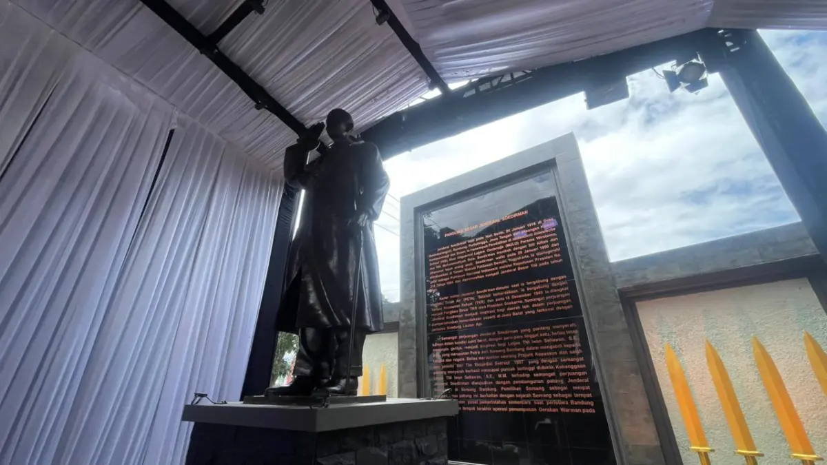 Monumen Patung Jenderal Besar Soedirman Resmi Berdiri di Soreang