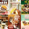 20+ Promo Makanan dan Minuman Spesial 11.11, Ada Marugame, Roti O, Tomoro dan Jco