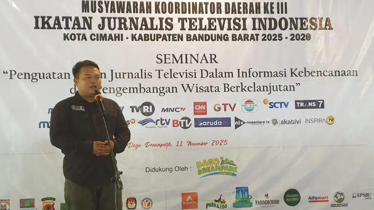 Aep Sopandi, jurnalis BTV, terpilih sebagai Ketua IJTI Korda Cimahi–Bandung Barat periode 2025–2028