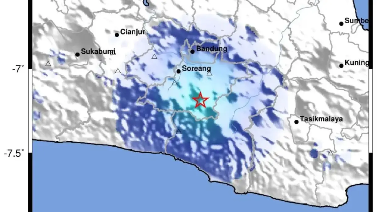 Gempa Bumi Tektonik Guncang Kabupaten Bandung