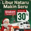 Ini Daftar Rute Kereta Api yang Dapat Diskon Nataru dari PT KAI Sebesar 30%, Buruan Beli Sebelum Kehabisan