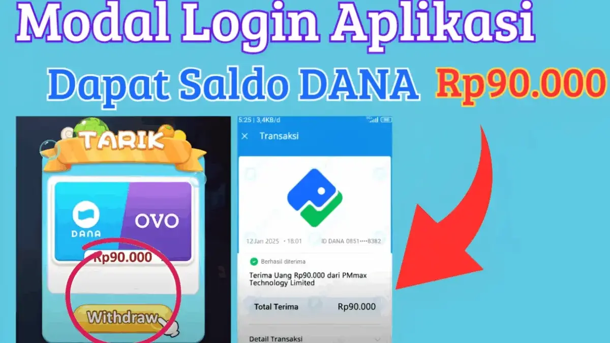 Cukup Pasang Aplikasi Penghasil Uang 2025 Ini, Kamu Bisa Dapat Saldo Ewallet Rp90.000 Gratis! Cukup Pasang Aplikasi Penghasil Uang 2025 Ini, Kamu Bisa Dapat Saldo Ewallet Rp90.000 Gratis!