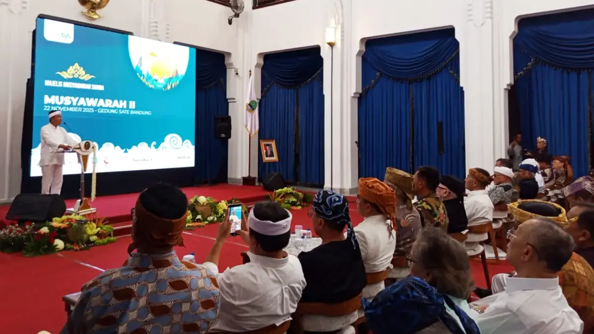 Gubernur Jabar Dedi Mulyadi saat menyapa sejumlah tokoh MMS, Sabtu (22/11).Hadir juga dalam kesempatan itu Wam