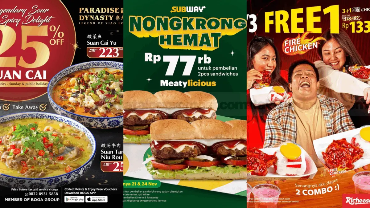 Update Promo Makanan dan Minuman November Terbaru, Jangan Sampai Ketinggalan! Promo makanan dan minuman bulan November