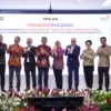 Penandatanganan akta pemisahan  (deed of spin-off) sebagian bisnis dan aset wholesale fiber connectivity dari