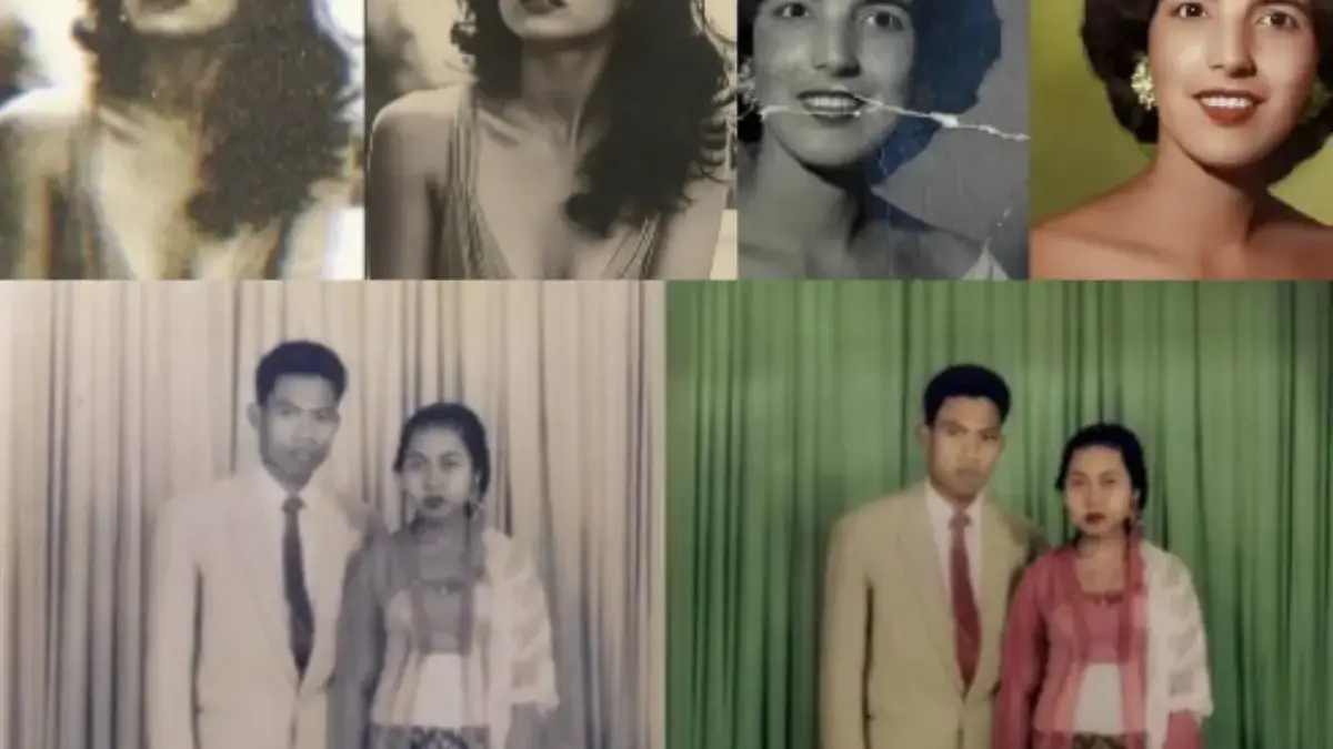 ILUSTRASI hasil Aplikasi edit foto AI dari foto lama menjadi baru