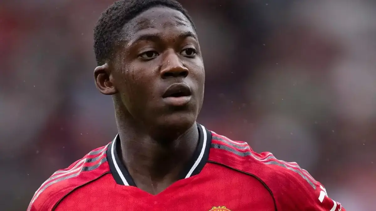 Kobbie Mainoo gelandang Manchester United.