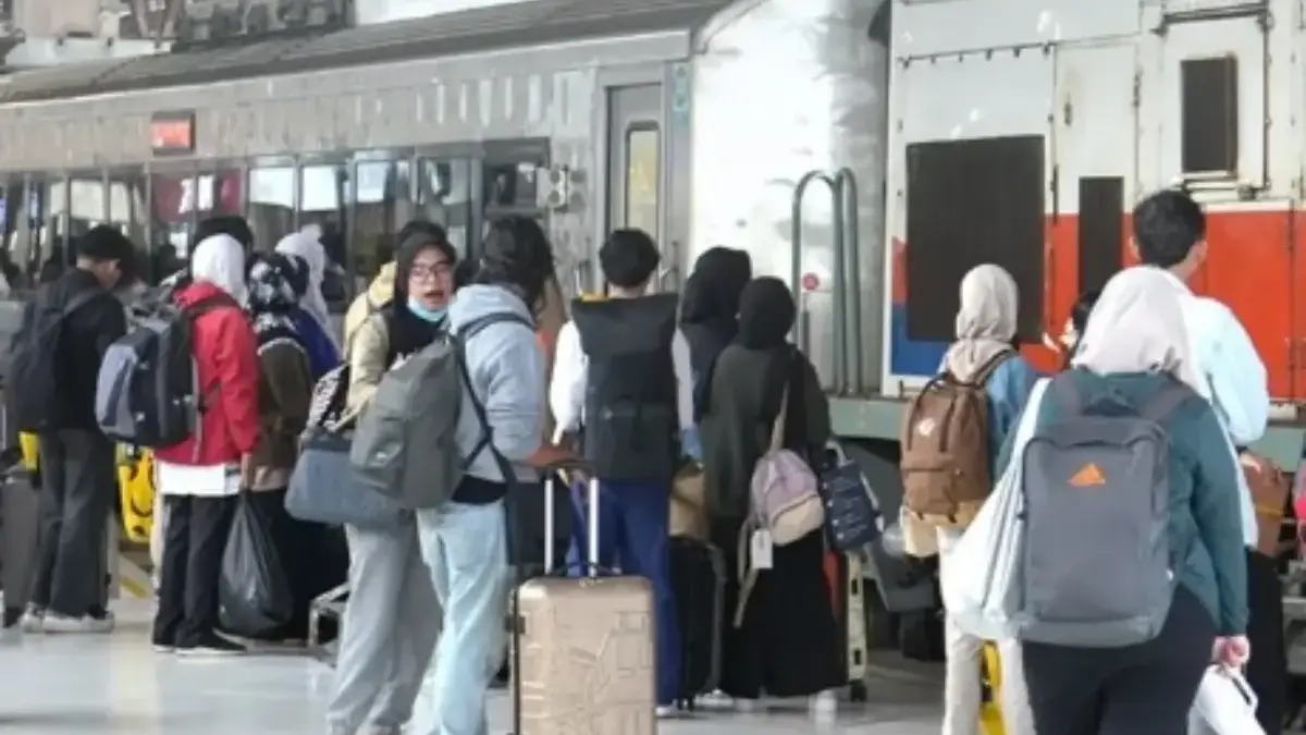 ILUSTRASI Mudik gratis KAI 2025.