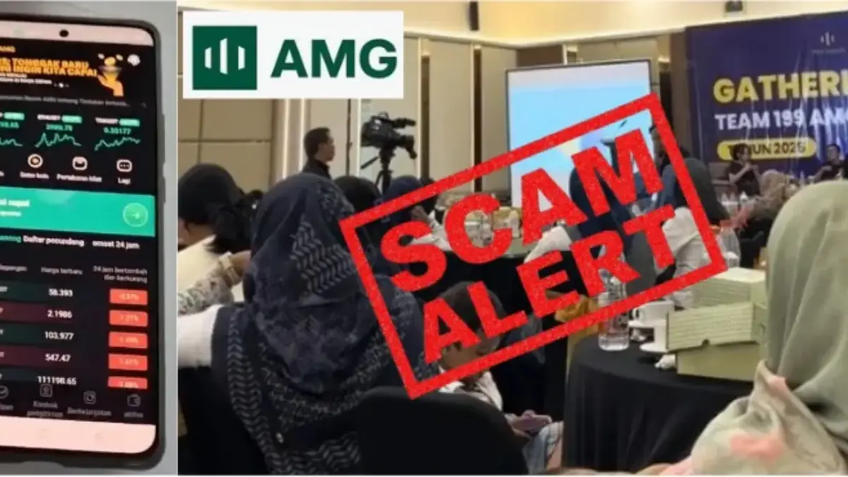 Aplikasi AMG Pantheon yang diprediksi bakal scam pada awal tahun 2026.