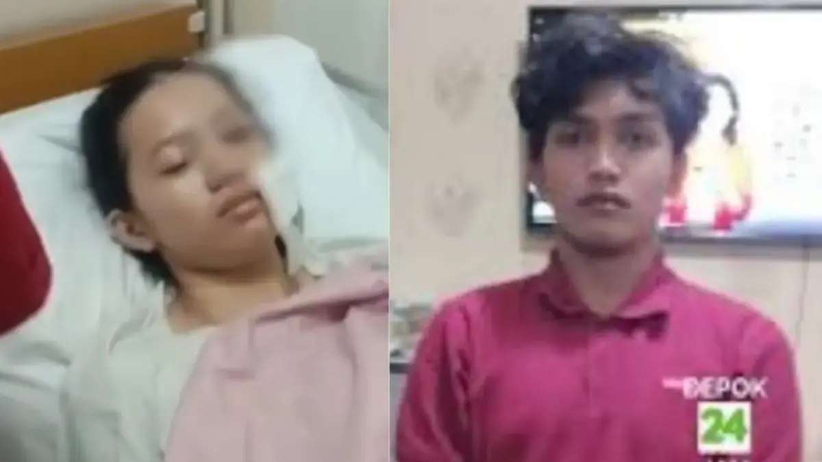 Pelaku KDRT yang menganiaya istrinya sendiri hingga diduga alami kebutaan permanen. (instagram @depok24jam)